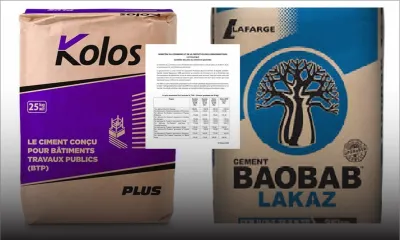Ciment : voici les prix fixés par l’État