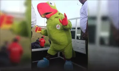 JIOI : histoire de la mascotte Krouink, un cateau vert qui veut mettre la faya autour des athlètes mauriciens