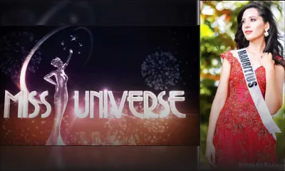 Kushboo Ramnawaj at the 65th Miss Universe Pageant