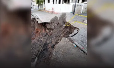 La Butte : robinets à sec à la rue Tank Wen cet après-midi