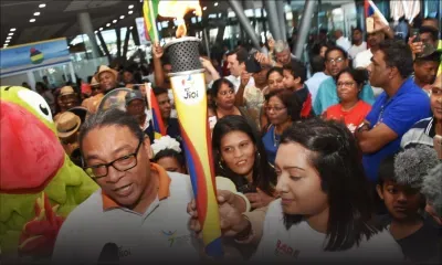 La flamme des Jeux est à Maurice 