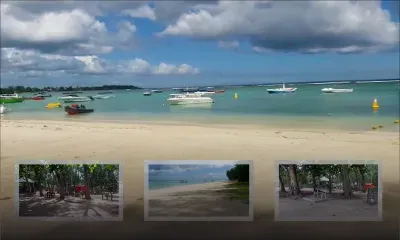 Trou-aux-Biches : plage déserte en plein confinement 
