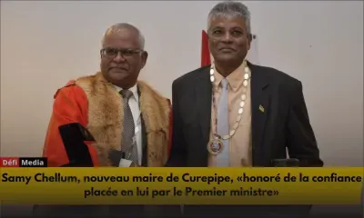 Samy Chellum, nouveau maire de Curepipe, «honoré de la confiance placée en lui par le Premier ministre»