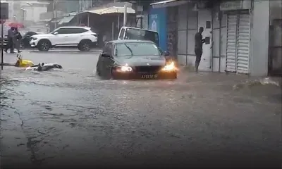 Fortes pluies : montées des eaux spectaculaires dans les rues de la capitale  