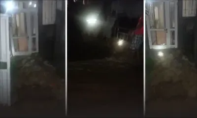 Bambous : un torrent d’eau boueuse envahit la cour d’une famille