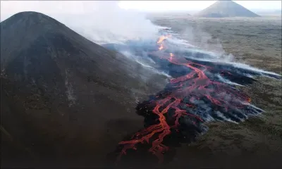 Une lave "orange pure comme le soleil": sur le site de la nouvelle éruption en Islande