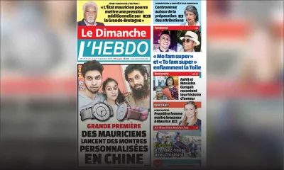 Voici la Une de Le Dimanche / L'Hebdo