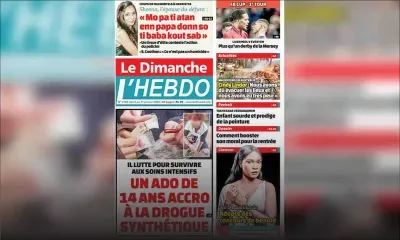 Voici la Une de Le Dimanche / L'Hebdo