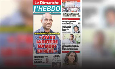 Voici la Une de Le Dimanche / L'Hebdo