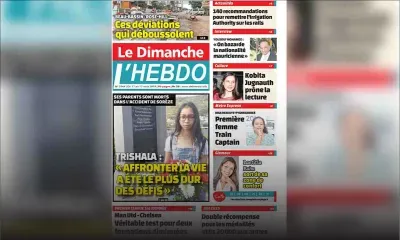 Voici la Une de Le Dimanche / L'Hebdo