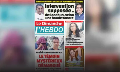 Voici la Une de Le Dimanche / L'Hebdo