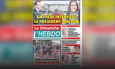 Voici la Une de Le Dimanche / L'Hebdo