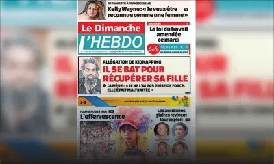 Voici la Une de Le Dimanche / L'Hebdo