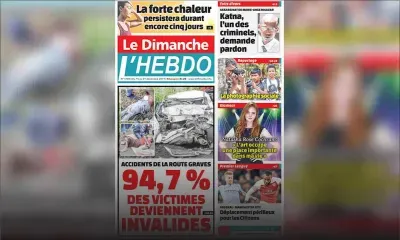 Voici la Une de Le Dimanche / L'Hebdo