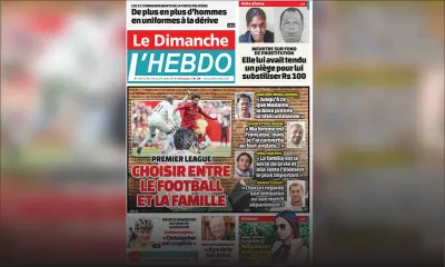 Voici la Une de Le Dimanche / L'Hebdo