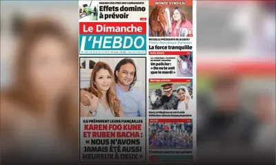 Voici la Une de Le Dimanche / L'Hebdo