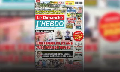 Voici la Une de Le Dimanche / L'Hebdo