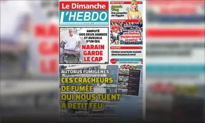 Voici la Une de Le Dimanche / L'Hebdo