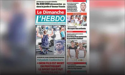 Voici la Une de Le Dimanche / L'Hebdo