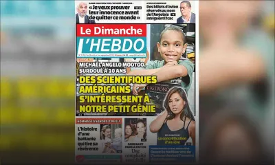 Voici la Une de Le Dimanche / L'Hebdo