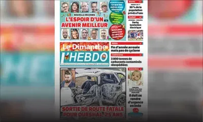 Voici la Une de Le Dimanche / L'Hebdo