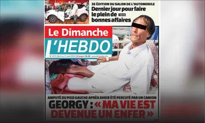 Voici la Une de Le Dimanche / L'Hebdo