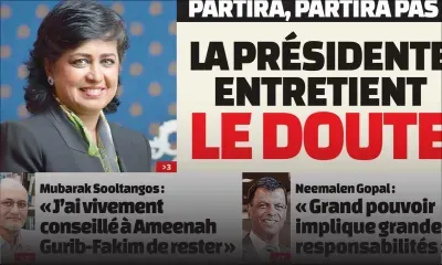Voici la Une de Le Dimanche / L'Hebdo