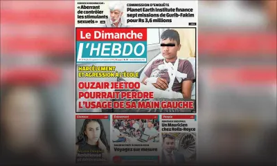 Voici la Une de Le Dimanche / L'Hebdo