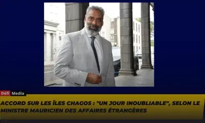 Accord sur les îles Chagos : "Un jour inoubliable", selon le ministre mauricien des Affaires étrangères 