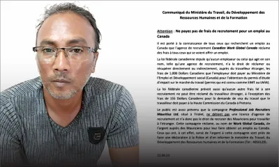 Offres d’emploi frauduleuses à l’étranger : la CID de Trou-aux-Biches démantèle un réseau d’escrocs
