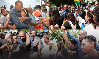 [En images] Après presque quatre mois en détention, Bruneau Laurette libéré sous caution 