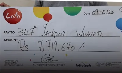 Loto : une Portlouisienne remporte Rs 7,7 millions 