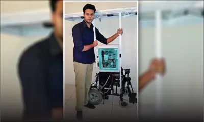 Loovesh Ramwodin: Uni student invents autonomous solar-powered wheelchair