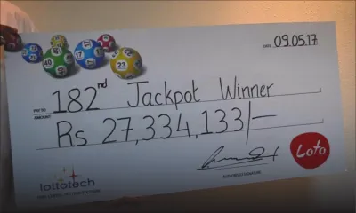 Loto : un entrepreneur de Beau-Bassin remporte Rs 27,3 millions