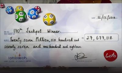 Loto : un ancien maçon remporte Rs 27,6 millions