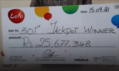 Loto : un habitant des hautes Plaines-Wilhems remporte Rs 25,6 millions 