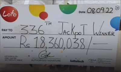Loto : un entrepreneur de Quatre-Bornes remporte Rs 18, 3 M