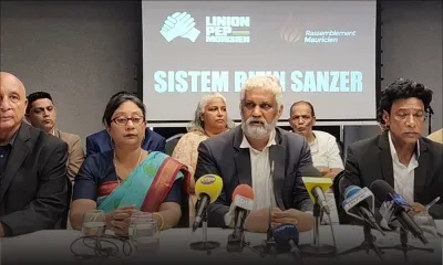 Conférence de presse de Linion Pep Morisien/Rassemblement Mauricien