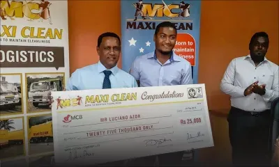 Maxiclean récompense le lauréat Luciano Azor