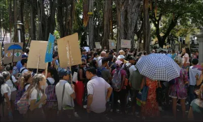 Lutte contre le réchauffement climatique : grosse mobilisation des jeunes au Jardin de la compagnie