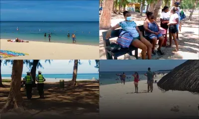 L’ambiance à Flic-en-Flac en ce premier dimanche de 2022