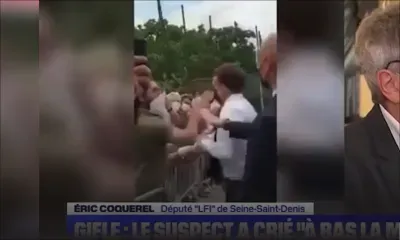 France : 18 mois de prison requis contre l'auteur présumé de la gifle à Macron