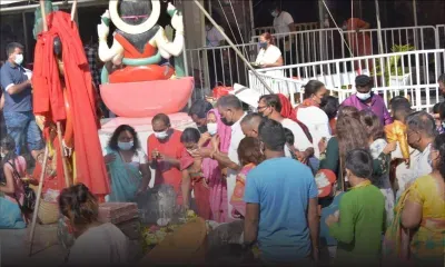 Maha Shivratri  :  malgré la pluie, les dévots continuent leur pèlerinage au Ganga Talao