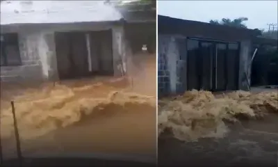 Nouvelle-France : de l’eau boueuse envahit une maison