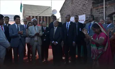 [Images] Fête nationale : le président malgache accueilli par des danses folkloriques à l'Aapravasi Ghat