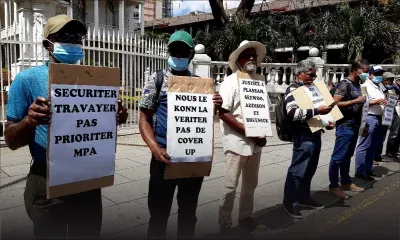 Manif des membres du syndicat du port : le départ de la direction de la MPA réclamée