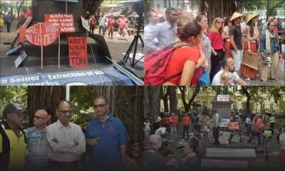 Manif au Jardin de la Compagnie : «Notre océan n'est pas à vendre», affirme La Voix l’océan Indien 