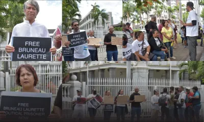 [En images] Rassemblement : la libération de Bruneau Laurette réclamée 