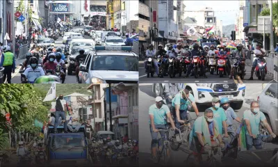[En images] Rallye contre la flambée des prix des carburants : vélos, motos, voitures et camionnette de la partie