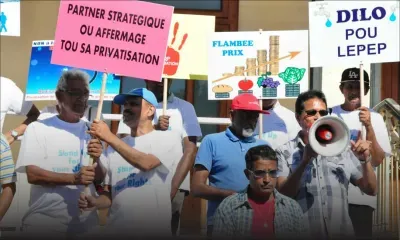 Eau : marche de protestation de l'Anti-Privatisation Platform à Rose-Hill 